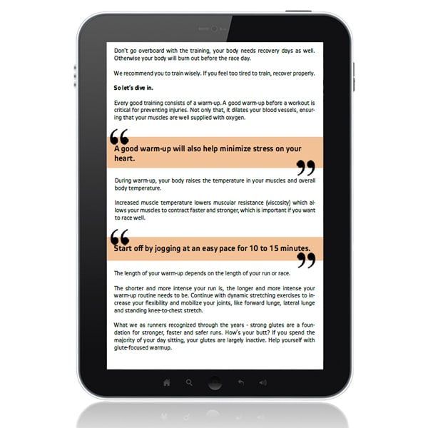 Half-Marathon training program (E-book) - Sport2People